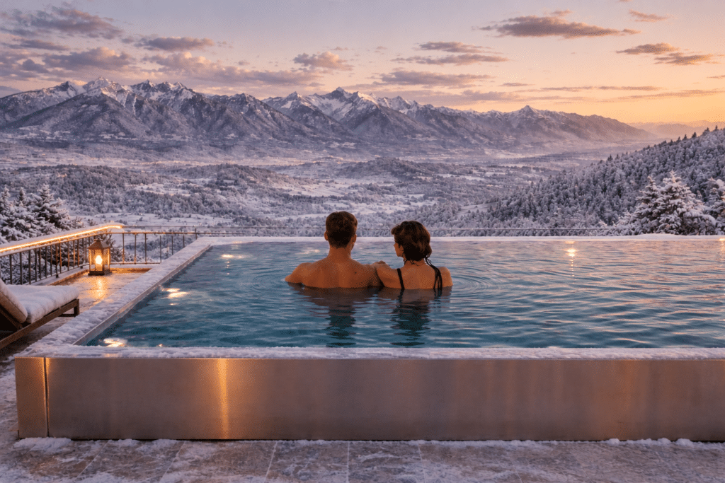 Skypool im Familienhotel Petschnighof